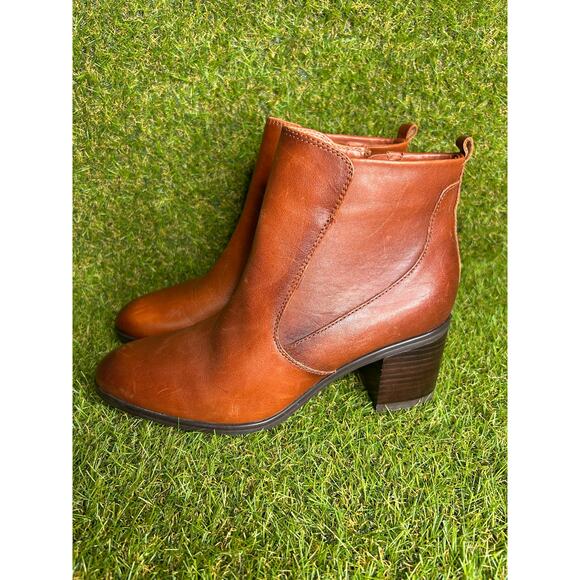 Naturalizer‎ Brown Leather Laura Booties 9.5 - Picture 4 of 12